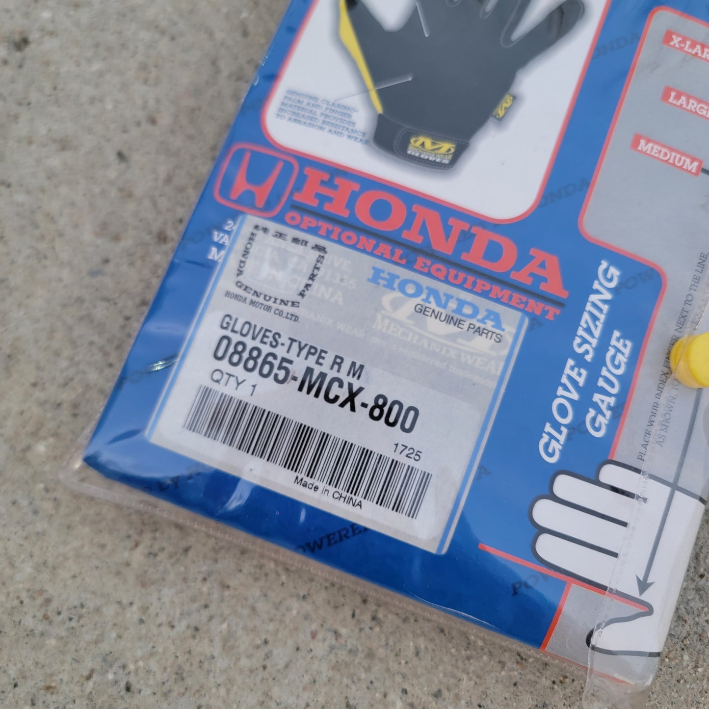 NOS Honda Integra Type R optional Mechanics gloves 08865-MCX-800