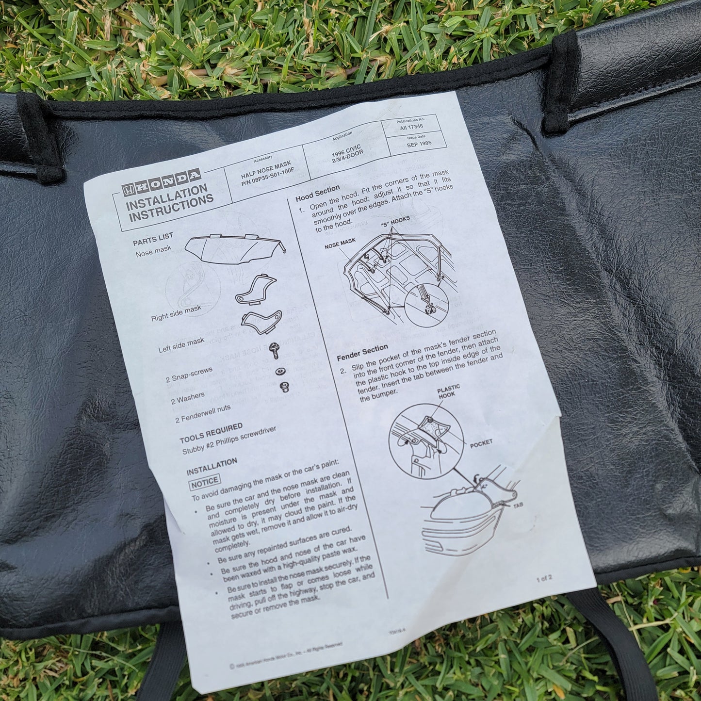 NOS 1996-1998 Civic half mask